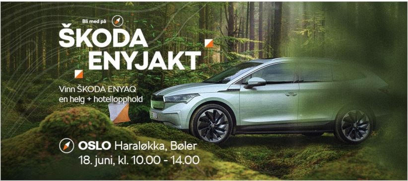 Skoda Enyjakta på Haraløkka utfartsparkering lørdag 18 juni